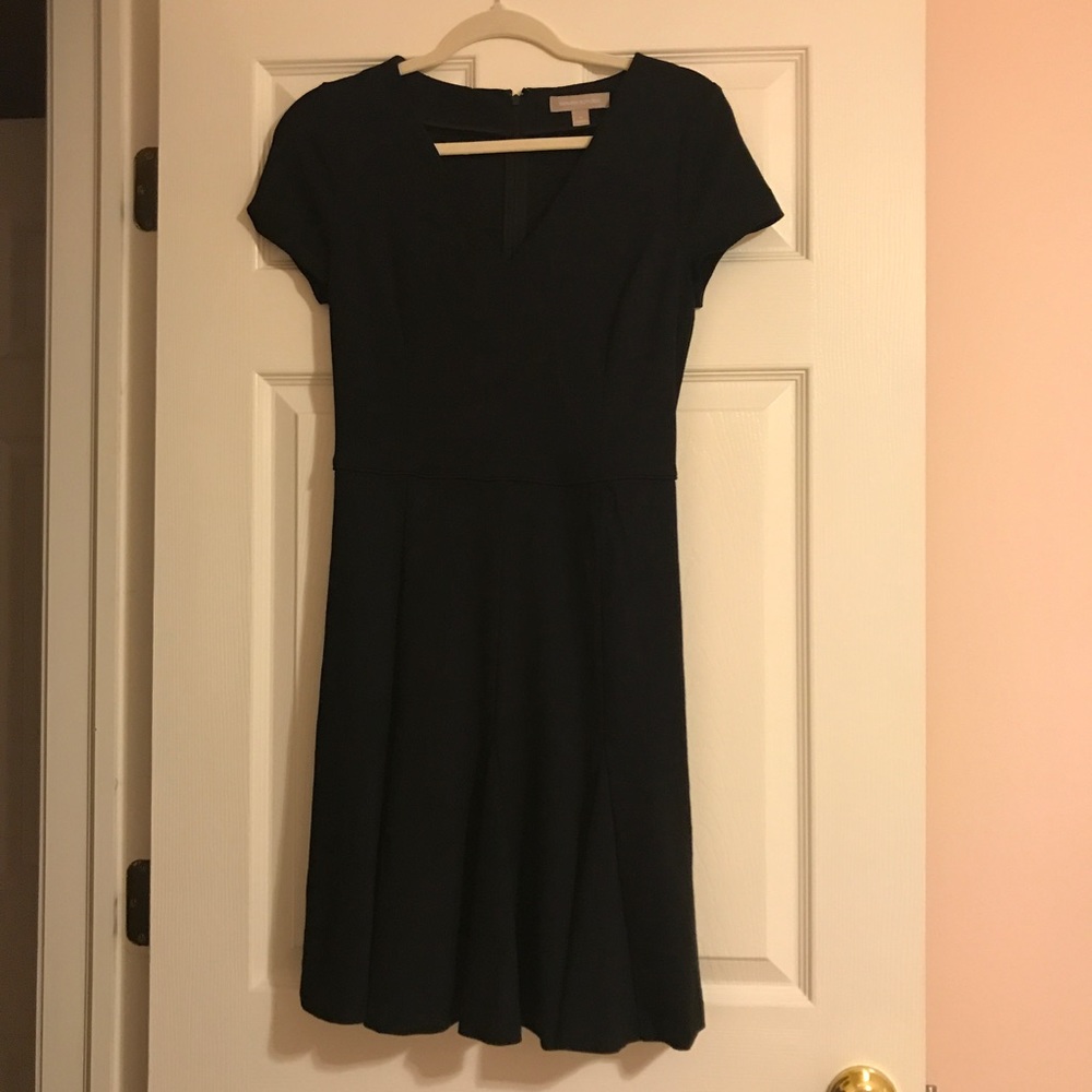 Banana Republic black midi dress